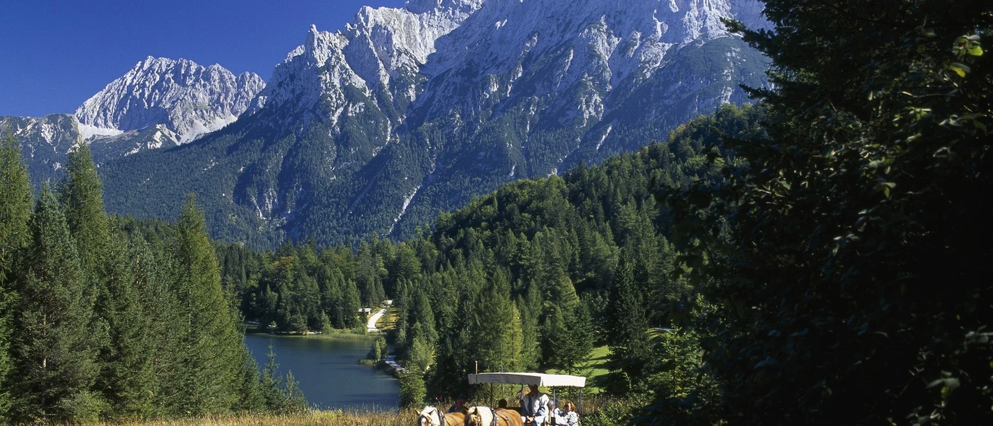 Kutschfahrt am Lautersee in Mittenwald