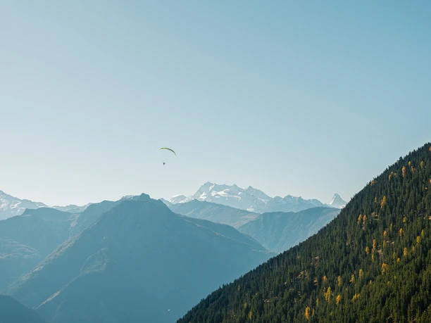 Gleitschirmfliegen in der Aletsch Arena