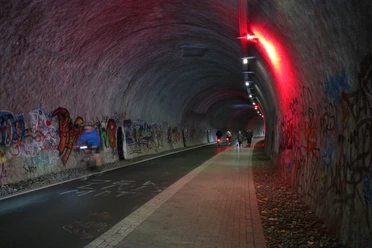 Bergischer Panorama-Radweg, Nordbahntrasse,Tanztunnel Bergischer Panorama-Radweg, Teilstück Nordbahntrasse,Tanztunnel