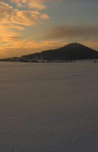 Landeskrone im Winter