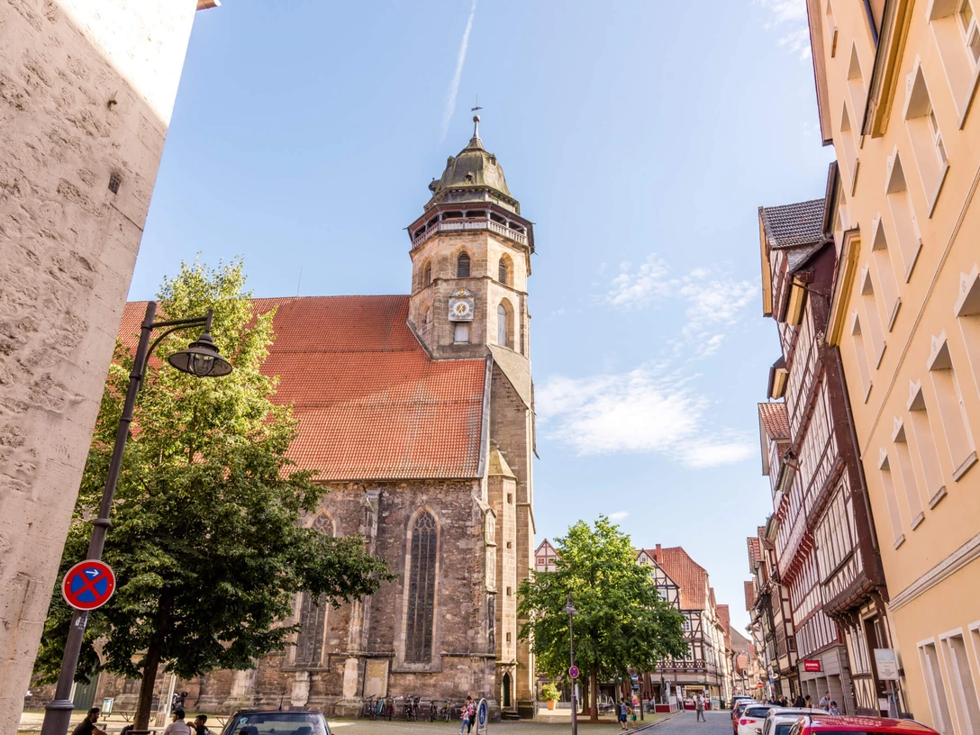 Blick auf die St. Blasius Kirche, Hann. Münden Blick auf die St. Blasius Kirche, Hann. Münden