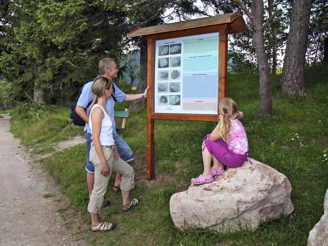 Geologielehrpfad in Mittenwald am Kranzberg
