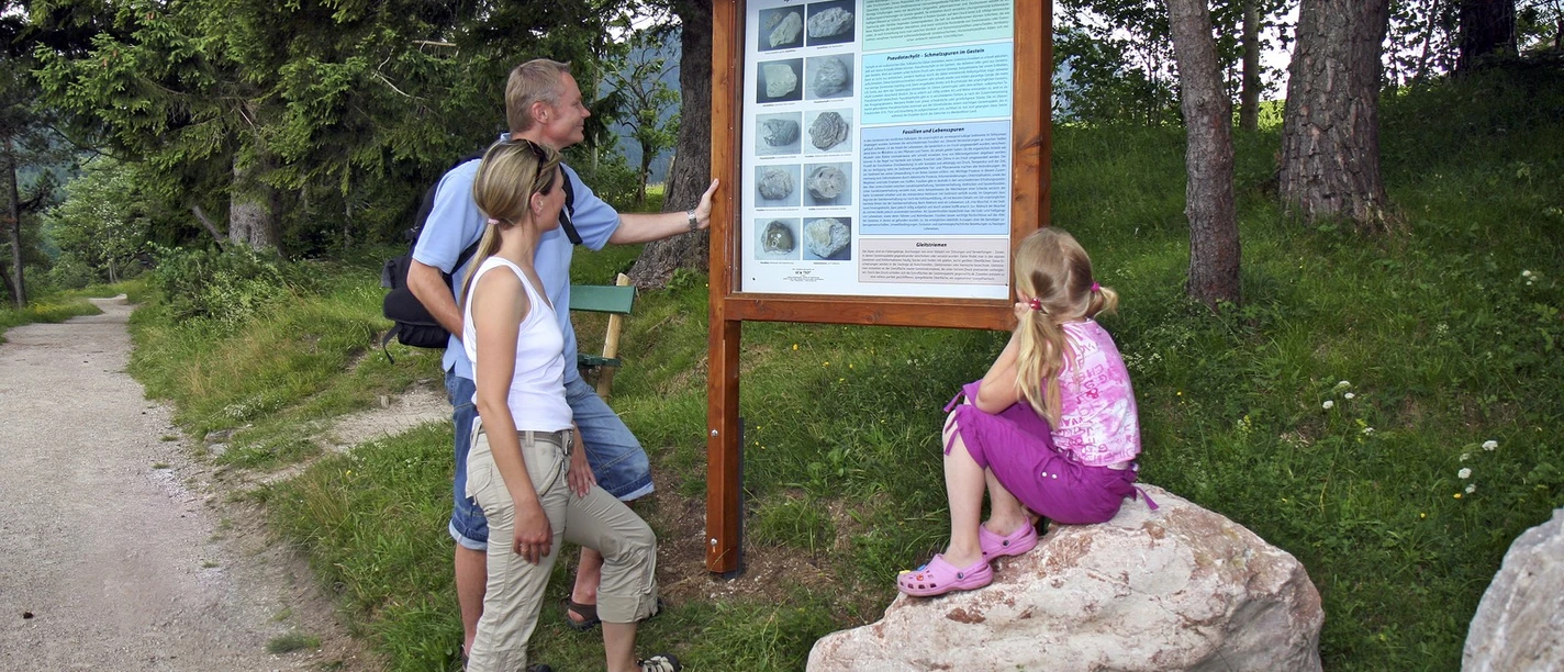 Geologielehrpfad in Mittenwald am Kranzberg
