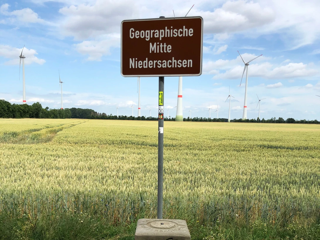 Der geografische Mittelpunkt von Niedersachsen