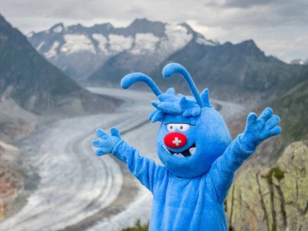 Gletschi - Maskottchen der Aletsch Arena