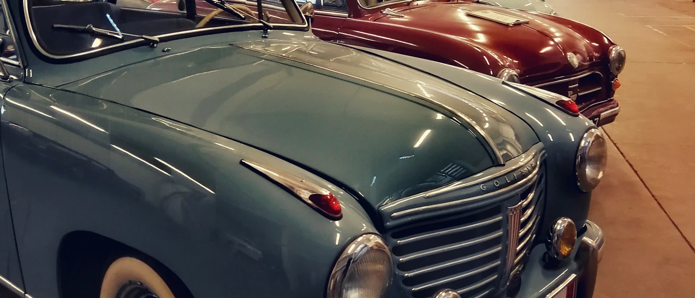 Sammlung KLEINWAGEN des PS.SPEICHER Blauer Goliath-Oldtimer in der Sammlung KLEINWAGEN des PS.SPEICHER Einbeck.