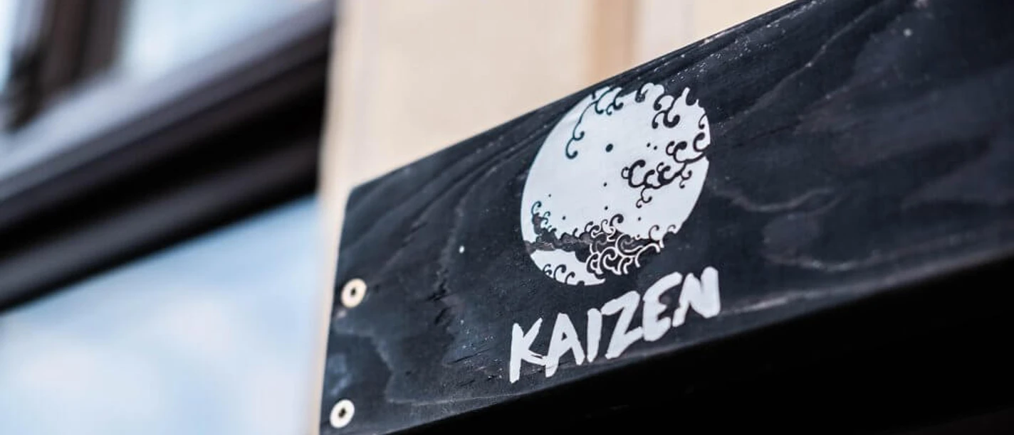Restaurant Kaizen Close-up of the restaurant logo.