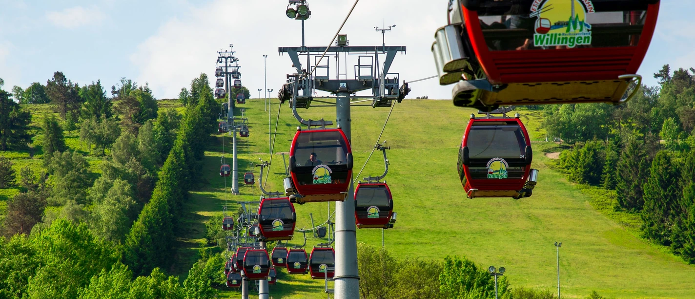 Ettelsberg-Seilbahn aus Richtung Talstation