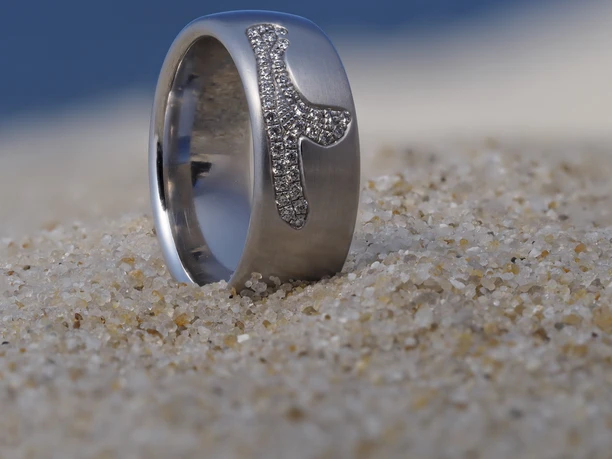 Sylt-Ring pavee Sylter Ring-Atelier