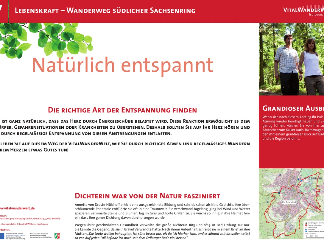 VitalWanderWelt Wanderweg südlicher Sachsenring - Natürlich entspannt Barrierefreier Wanderweg südlicher Sachsenring: ruhige Natur, Highlights: Aussicht und Erholung.