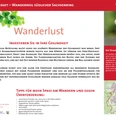 Wanderweg informiert über gesundheitsfördernde Effekte des Wanderns mit praktischen Tipps für Anfänger.