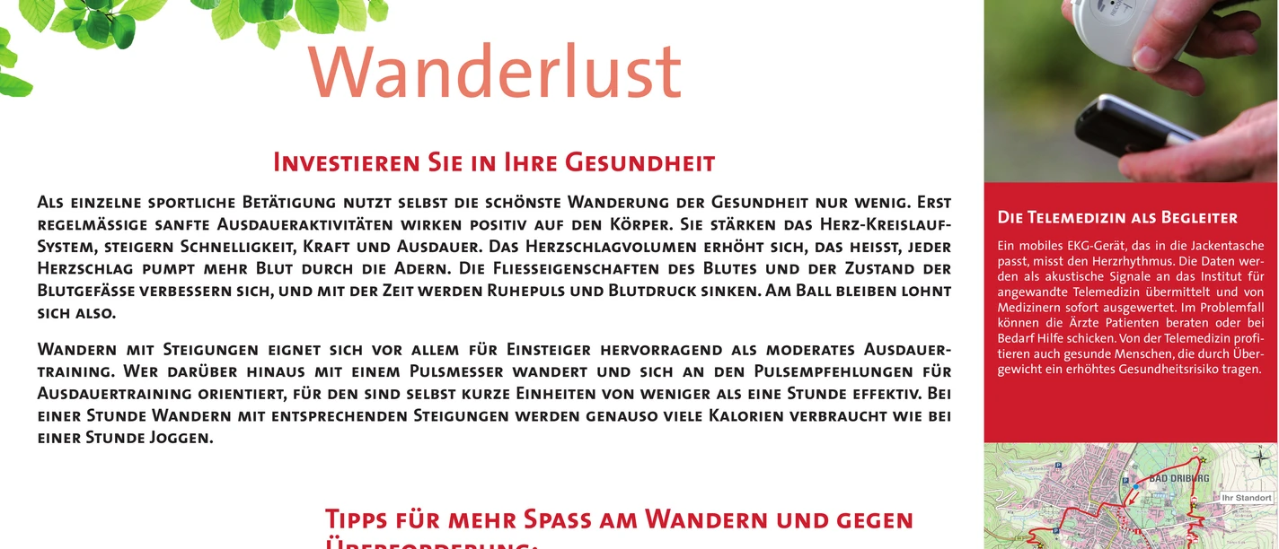 VitalWanderWelt Wanderweg südlicher Sachsenring - Wanderlust Wanderweg informiert über gesundheitsfördernde Effekte des Wanderns mit praktischen Tipps für Anfänger.