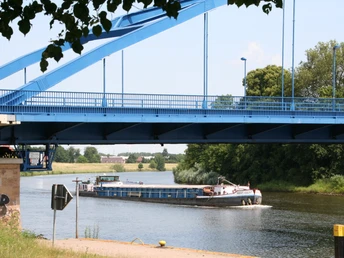 A ship on the Weser near Hoya