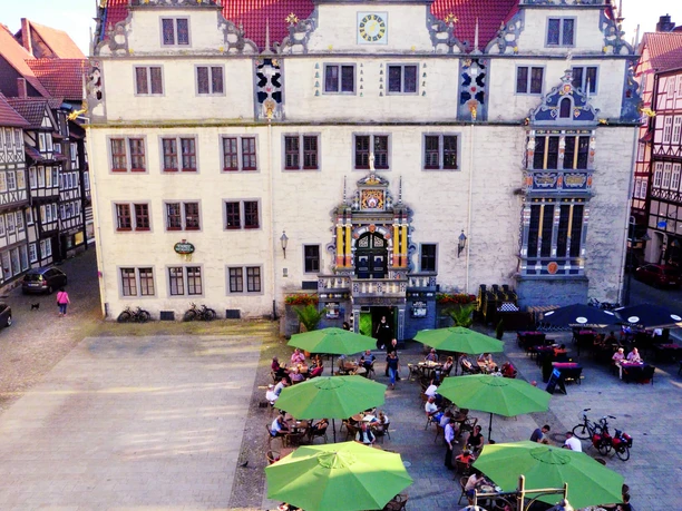 Ratsbrauhaus Hann. Münden mit Außengastronomie Ratsbrauhaus Hann. Münden mit Außengastronomie