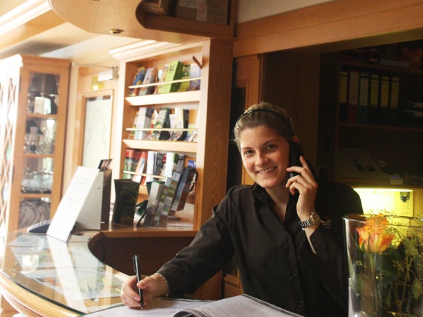 Die Rezeption des Hotel Centrals