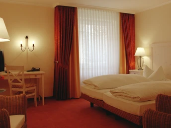 Ein Doppelzimmer im Hotel Central in Zeven Ein Doppelzimmer im Hotel Central in Zeven