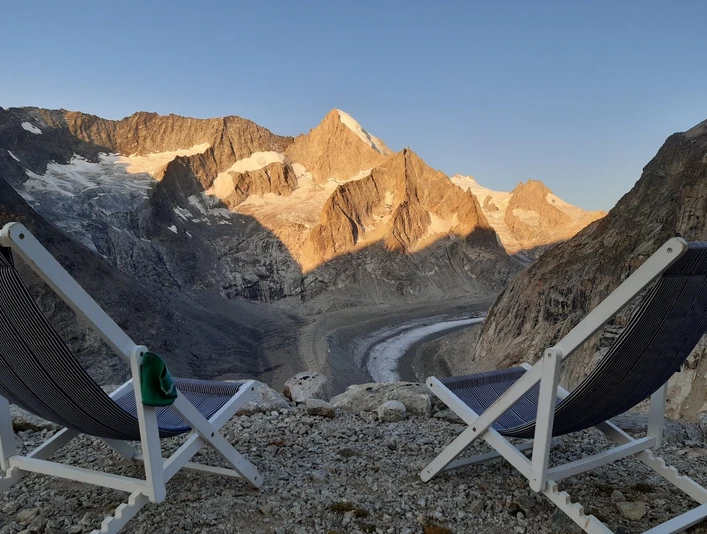 Aussicht auf den Oberaletschgletscher