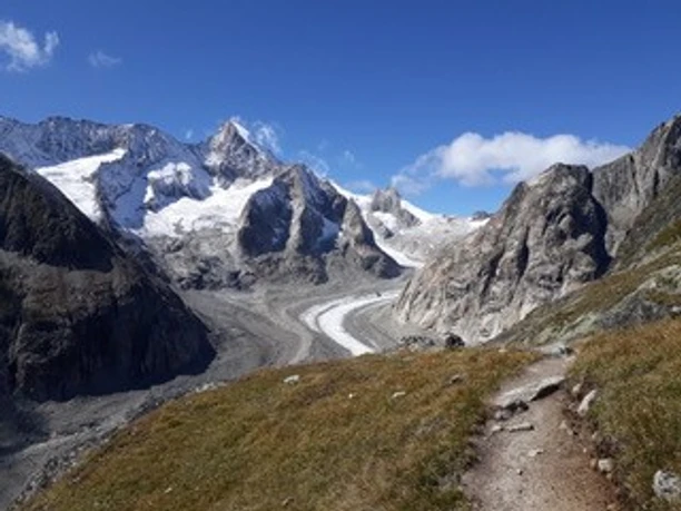 Aussicht auf den Oberaletschgletscher