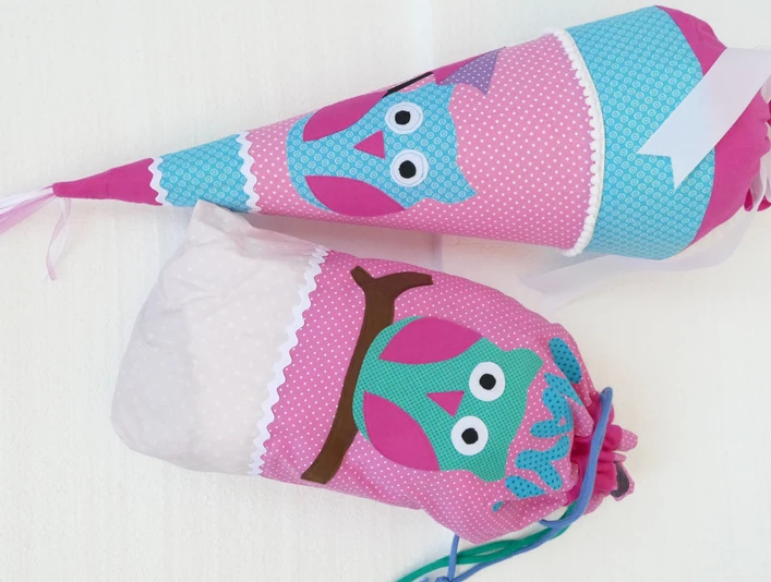 Nadelperlen Celle, Schultüte und Turnbeutel Nadelperlen Celle, Schultüte und Turnbeutel