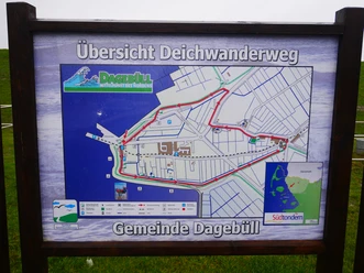 Infotafel in Dagebüll Infotafel in Dagebüll