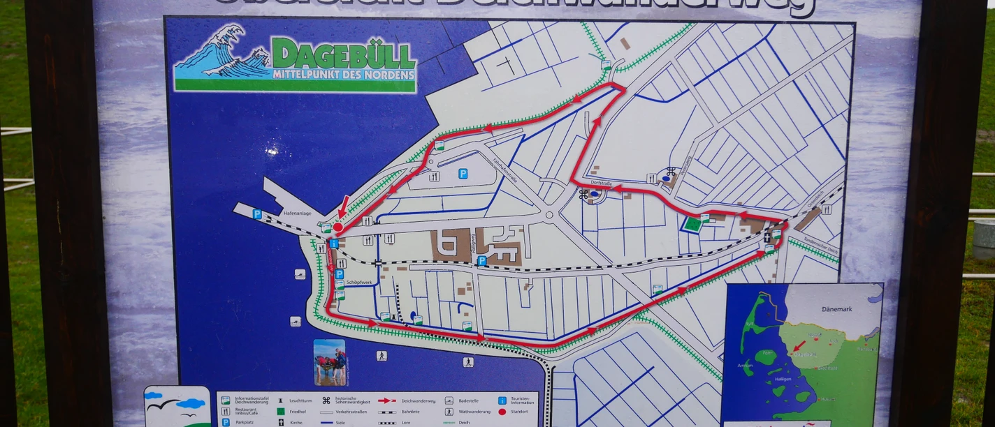 Infotafel in Dagebüll Infotafel in Dagebüll