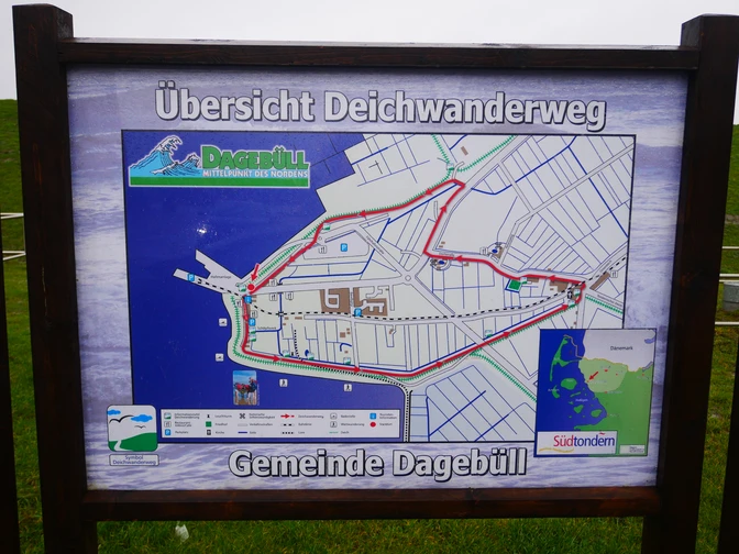 Infotafel in Dagebüll Infotafel in Dagebüll