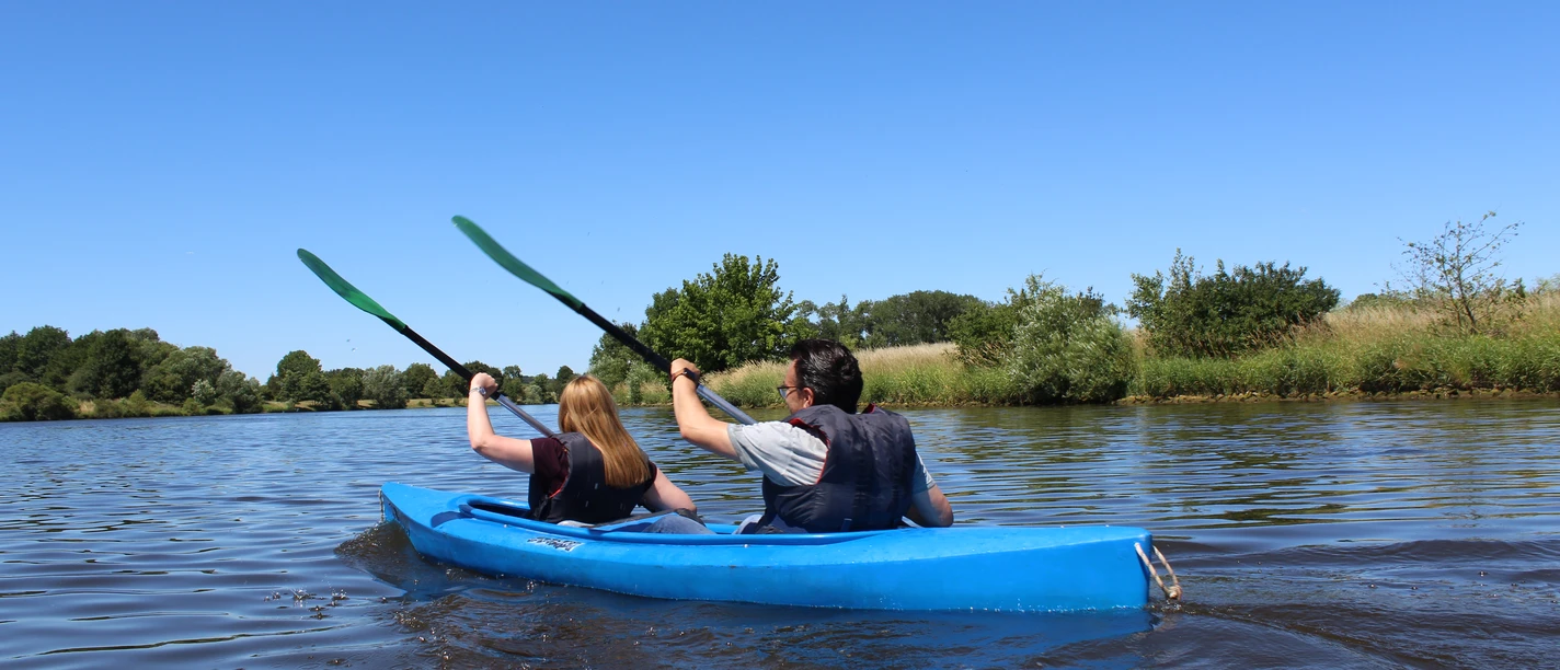 Eine Kanutour auf der Mittelweser Eine Kanutour auf der Mittelweser