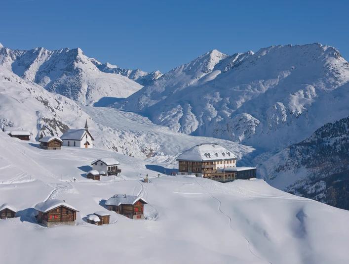 Hotel Belalp im Winter