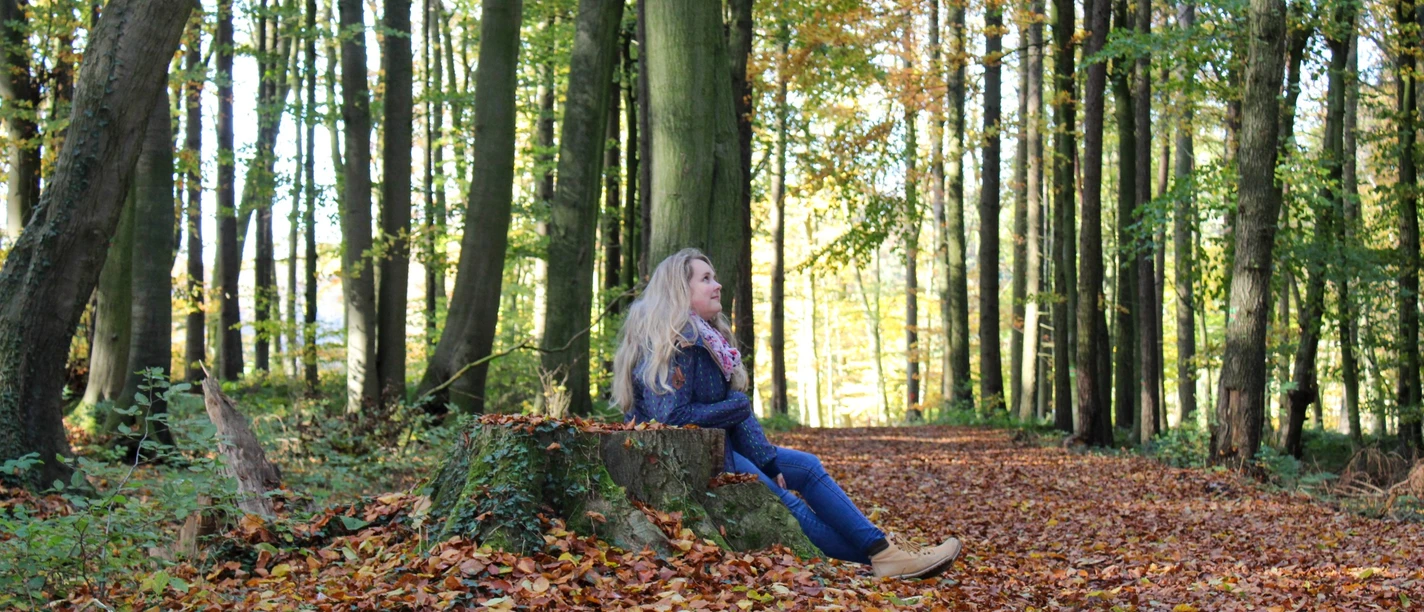 Frau in den Stemweder Bergen