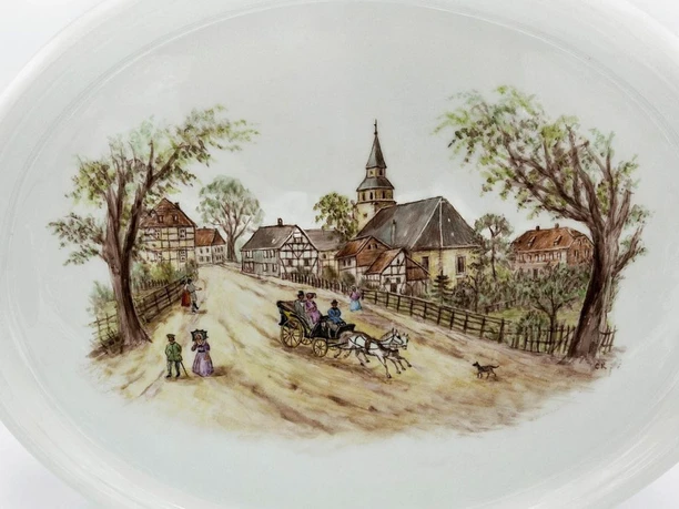 st. martin church -green drawing