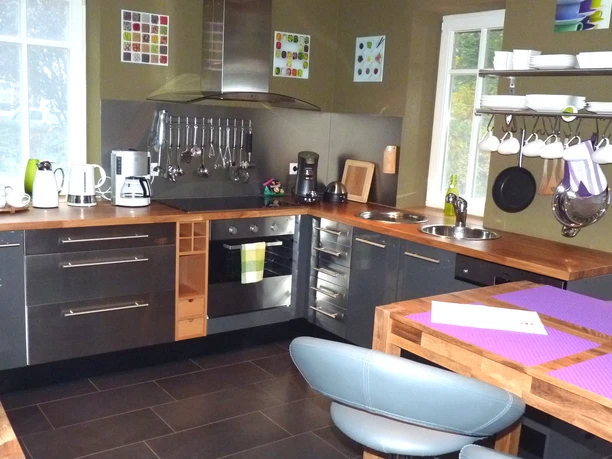 Die Küche im Fachwerkhaus am Teich Die Küche im Fachwerkhaus am Teich