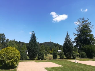 Touristenstellplatz mit Blick auf den Teutoburger Wald dav