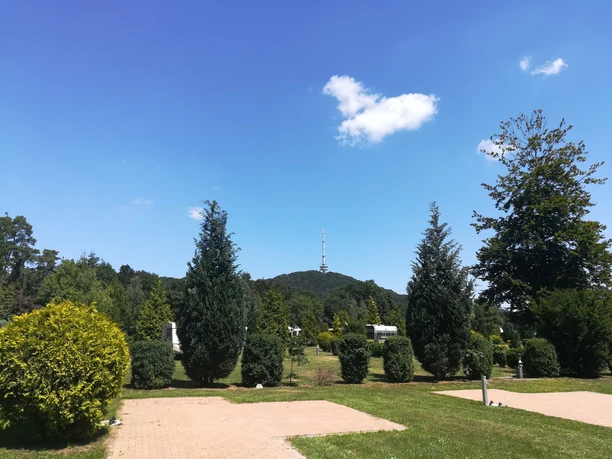 Touristenstellplatz mit Blick auf den Teutoburger Wald dav