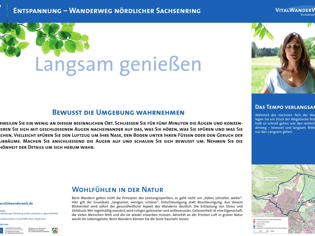 VitalWanderWelt Wanderweg nördlicher Sachsenring - Langsam genießen Wanderweg im nördlichen Sachsenring lädt zum langsamen Genießen und Wahrnehmen der Natur ein.