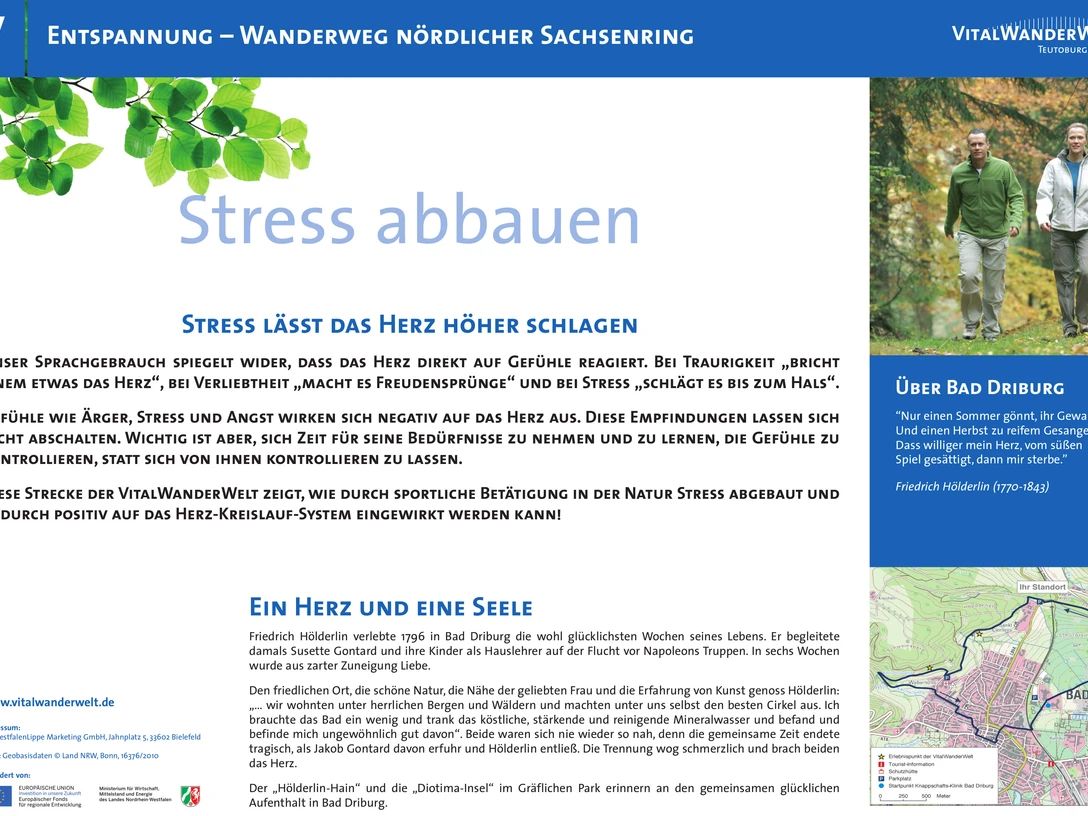 Entdecken Sie den Wanderweg "Stress abbauen" der VitalWanderWelt, der Herz und Seele verbindet.