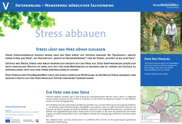 VitalWanderWelt Wanderweg nördlicher Sachsenring - Stress abbauen Entdecken Sie den Wanderweg "Stress abbauen" der VitalWanderWelt, der Herz und Seele verbindet.