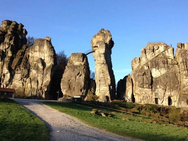 Blick auf die Externsteine