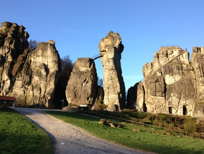 Blick auf die Externsteine