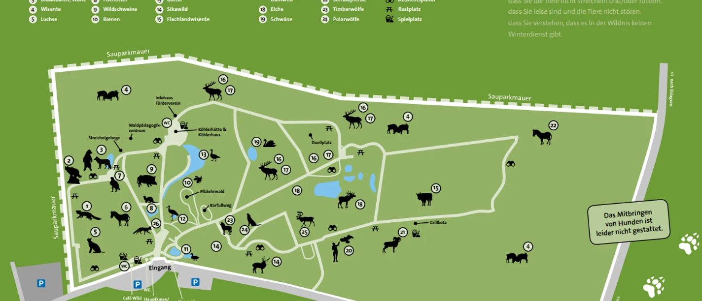 Wisentgehege Springe_Karte Bison enclosure Springe_map