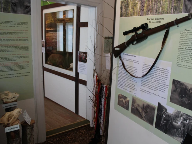 Heimatmuseum Rodewald Rodewald local history museum shows animals, traditional hunting equipment and historical information.