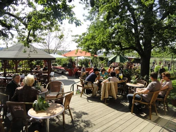 Ein entspannter Zwischenstop im Gartencafe