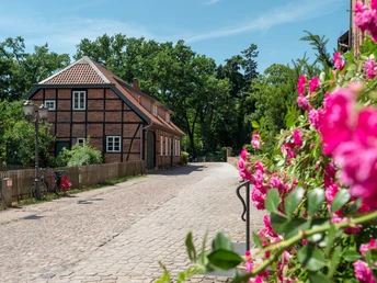 Wienhausen: Kirche St. Marien Der Weg vor der St. Marienkirche Wienhausen
