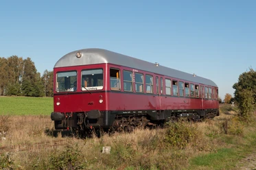GDT 0518 auf der Bleckeder Kleinbahn Triebwagen GDT 518 der Arbeitsgemeinschaft Verkehrsfreunde Lüneburg
