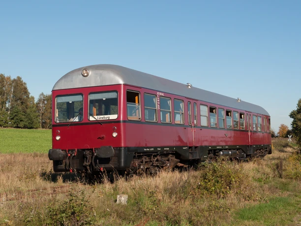 GDT 0518 auf der Bleckeder Kleinbahn Triebwagen GDT 518 der Arbeitsgemeinschaft Verkehrsfreunde Lüneburg
