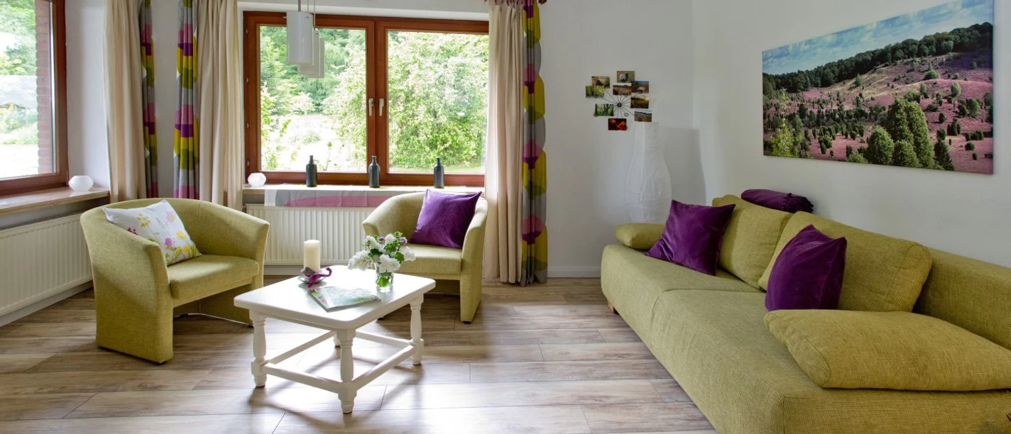 Wohnzimmer Wohnzimmer in der Ferienwohnung Emmy in Hanstedt