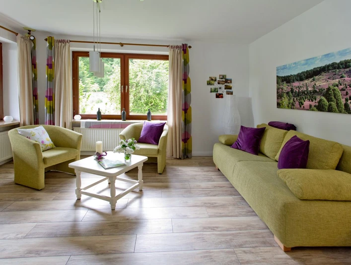 Wohnzimmer Wohnzimmer in der Ferienwohnung Emmy in Hanstedt