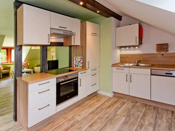 Küche oben Küche in der Ferienwohnung Marie in Hanstedt