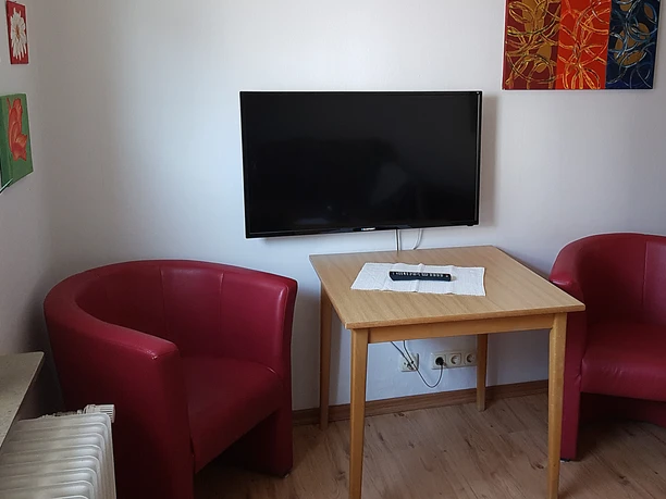 Wohnbereich in der Ferienwohnung Fritz Dreyer Wohnküche in der Ferienwohnung Fritz Dreyer in Celle