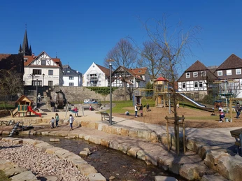 Großer Abenteuerspielplatz am Mühlrad in Bad Driburg.