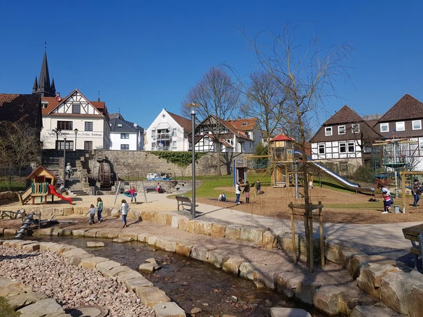 Bad Driburg - Abenteuerspielplatz am Mühlrad Großer Abenteuerspielplatz am Mühlrad in Bad Driburg.